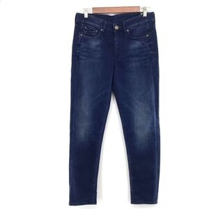 G-Star 3301 Cropped Dark Wash Jeans